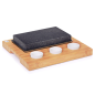 CHICAGO LAVA STONE 20x12 CM / BASE 27x25 CM + 3 RÉCIPIENTS (4 UNITÉ)