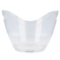 SEAU OVAL 3300 ML 27x20x20 CM TRANSPARENT ACRYLIQUE (1 UNITÉ)