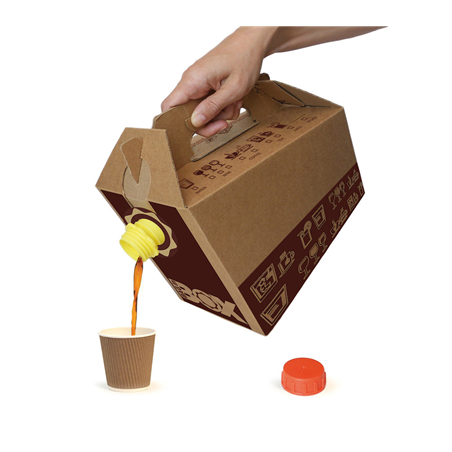 BAG IN BOX 3,1 L - 104,82 OZ  MARRON CARTON (25 UNITÉ)
