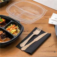 SET 4/1 FOURCHETTE, COUTEAU, CUILLÈRE, SERVIETTE