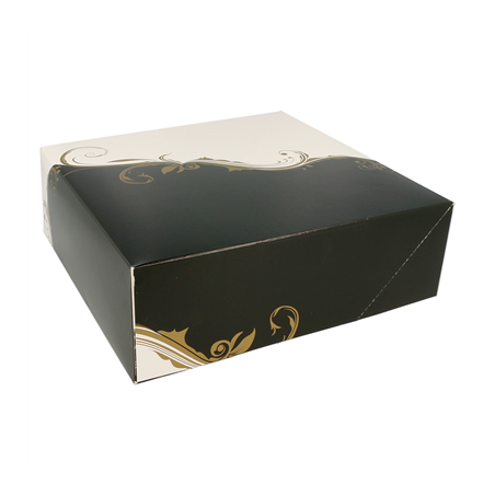 BOÎTES PATISSERIES SANS FENÊTRE 'THEPACK CLASSIC' 250 G/M2 23x23x7,5 CM BLANC CARTON ONDULÉ NANO-MICRO (200 UNITÉ)