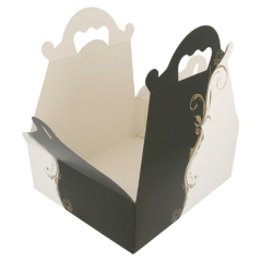 50 U. BOÎTES AVEC ANSES PÂTISSERIE 'THEPACK CLASSIC' 250 G/M2 20x18x7 CM BLANC CARTON ONDULÉ NANO-MICRO (1 UNITÉ)