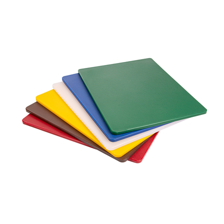 SET DE 6 PLANCHES À DÉCOUPER EN 6 COULEURS  40x30x1 CM ASSORTI LDPE (1 UNITÉ)
