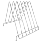 SUPPORT 6 PLANCHES À DÉCOUPER  27,9x30,5x27,7 CM ARGENTE INOX (1 UNITÉ)