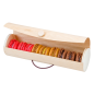 BOÎTES CYLINDRIQUES POUR 7/9 MACARONS  Ø 6x22,5 CM NATUREL BOIS (50 UNITÉ)