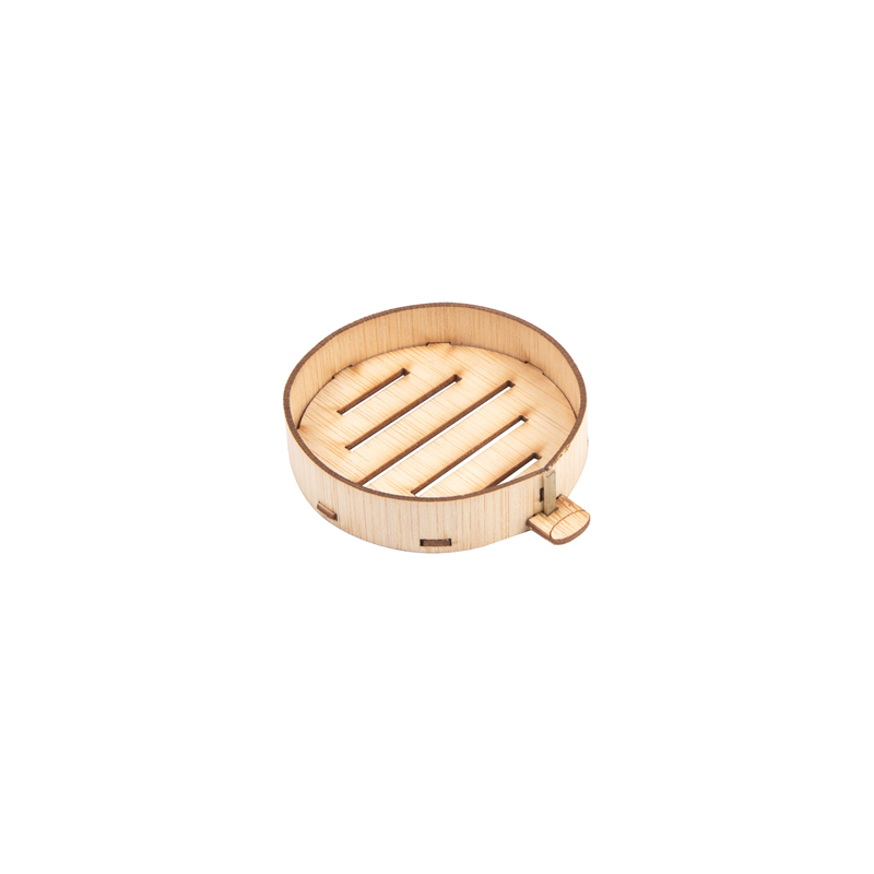 MINI RÉCIPIENTS POUR MISE EN BOUCHE  Ø 5,85x1,3 CM NATUREL BAMBOU (100 UNITÉ)