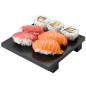BASE SUSHI  15x15x2,5 CM NOIR BAMBOU (1 UNITÉ)