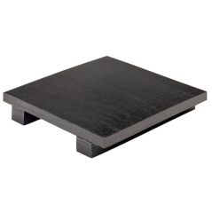 BASE SUSHI  15x15x2,5 CM NOIR BAMBOU (1 UNITÉ)