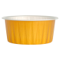 RÉCIPIENTS PÂTISSERIE 125 ML Ø8,5x3,5 CM OR ALUMINIUM (100 UNITÉ)