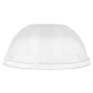 COUVERCLES COUPOLE POUR RÉCIPIENTS 206.08/09/11/25/26/27  Ø 8,5 CM TRANSPARENT PET (100 UNITÉ)