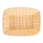 CORBEILLES SIMILAIRE OSIER RECTANGULAIRES  22x14x6,5 CM NATUREL PP (12 UNITÉ)