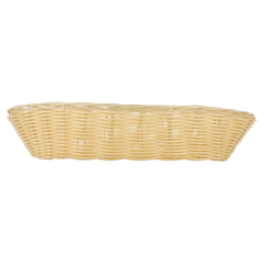 CORBEILLES SIMILAIRE OSIER ALLONGÉES  33x13x7,5 CM NATUREL PP (12 UNITÉ)