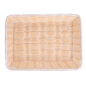 CORBEILLES SIMILAIRE OSIER RECTANGULAIRES  36x25x7,5 CM NATUREL PP (12 UNITÉ)