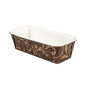 MOULES CUISSON PÂTISSERIE LAMINÉS  170 + 16,56 PET G/M2 19,9x7,3x6,2 CM MARRON PAPIER (480 UNITÉ)
