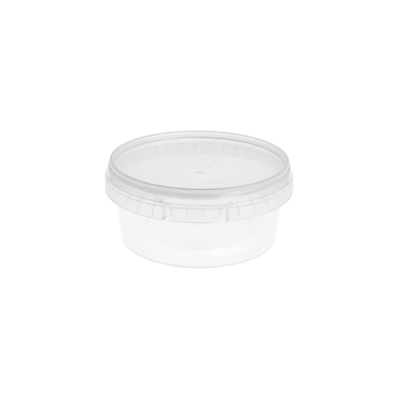 RÉCIPIENTS INVIOLABLES + COUVERCLES 300 ML Ø 11,8x5 CM TRANSPARENT PP (240 UNITÉ)