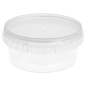 RÉCIPIENTS INVIOLABLES + COUVERCLES 300 ML Ø 11,8x5 CM TRANSPARENT PP (240 UNITÉ)