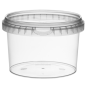 RÉCIPIENTS INVIOLABLES + COUVERCLES 565 ML Ø 11,8x8 CM TRANSPARENT PP (268 UNITÉ)