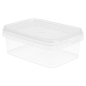 RÉCIPIENTS INVIOLABLES + COUVERCLES 270 ML 12x8,8x4,2 CM TRANSPARENT PP (420 UNITÉ)