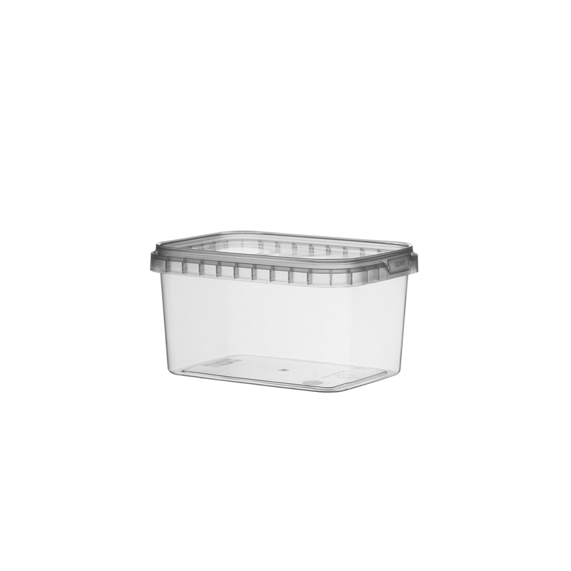RÉCIPIENTS INVIOLABLES + COUVERCLES 425 ML 13,8x9,8x5,1 CM TRANSPARENT PP (318 UNITÉ)
