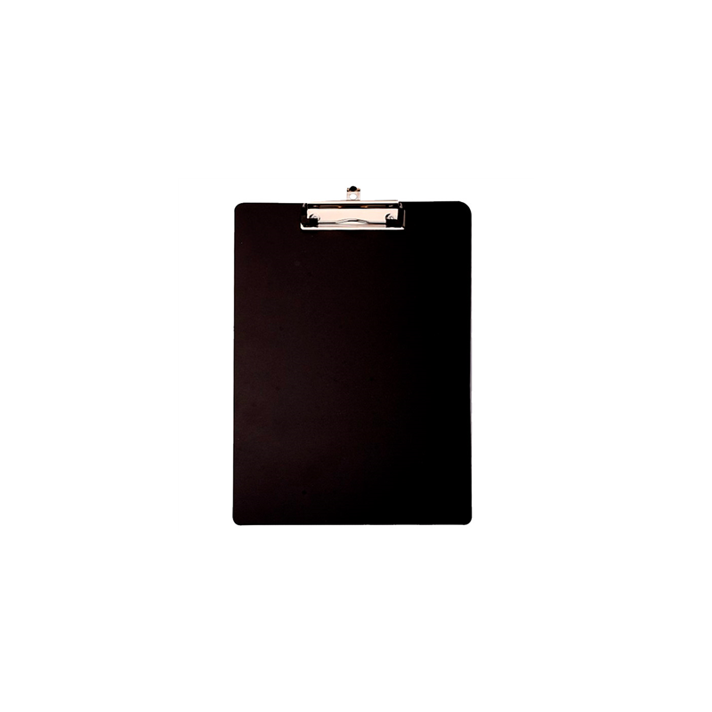 BASES RIGIDES AVEC CLIP POUR BLOCS COMMANDES  12x18 CM NOIR PP (12 UNITÉ)