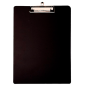 BASES RIGIDES AVEC CLIP POUR BLOCS COMMANDES  12x18 CM NOIR PP (12 UNITÉ)