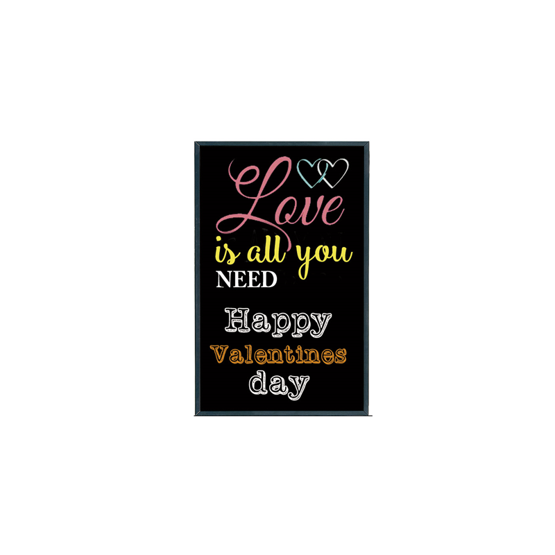 ARDOISE MURAL  56x120x2 CM NOIR BOIS (1 UNITÉ)