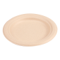 ASSIETTES 'BIONIC'  Ø 15,5x1,4 CM NATUREL BAGASSE (1000 UNITÉ)