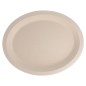 ASSIETTES OVALES 'BIONIC'  32x25,5x2,1 CM NATUREL BAGASSE (500 UNITÉ)