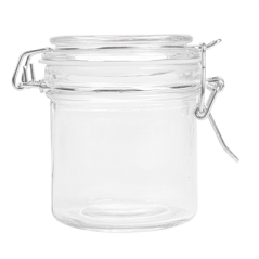 RÉCIPIENT STOCKAGE + FERMETURE CLIP 'WAKI GLASS' 250 ML Ø 8,5x10 CM TRANSPARENT VERRE (24 UNITÉ)