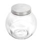 POT POUR STOCKER SPHÉRIQUE 'WAKI GLASS' 1,7 L 16x11,5x16 CM TRANSPARENT VERRE (12 UNITÉ)