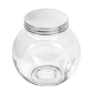 POT POUR STOCKER SPHÉRIQUE 'WAKI GLASS' 3 L 19,5x13,5x19,5 CM TRANSPARENT VERRE (6 UNITÉ)