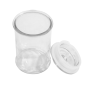 POT POUR STOCKER CYLINDRIQUE 'WAKI GLASS' 650 ML Ø 10x18,3 CM TRANSPARENT VERRE (24 UNITÉ)