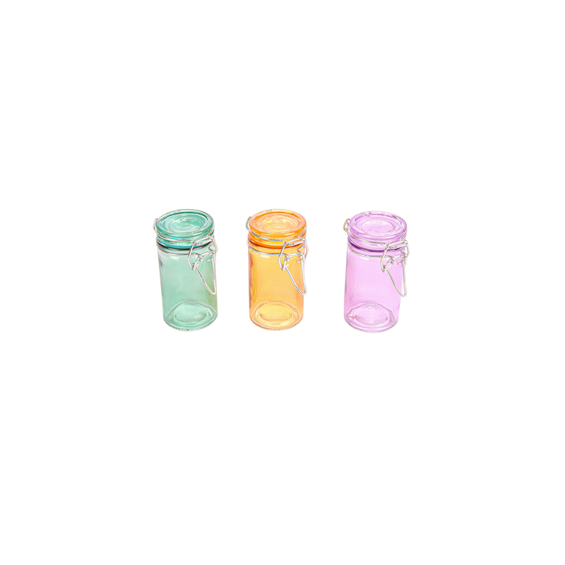 CANISTER POUR MISE EN BOUCHE 'WAKI GLASS' 70 ML Ø 4,5x8,6 CM ASSORTI VERRE (96 UNITÉ)