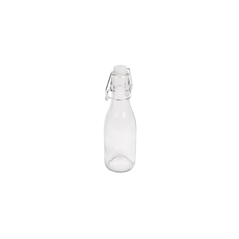 BOUTEILLE + FERMETURE CLIP 'WAKI GLASS' 250 ML Ø 5,5x19,5 CM TRANSPARENT VERRE (48 UNITÉ)
