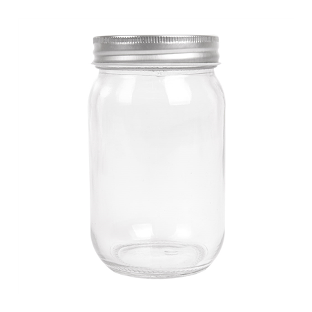 FLACON AVEC COUVERCLE 'WAKI GLASS' 450 ML Ø 8x13 CM TRANSPARENT VERRE (24 UNITÉ)