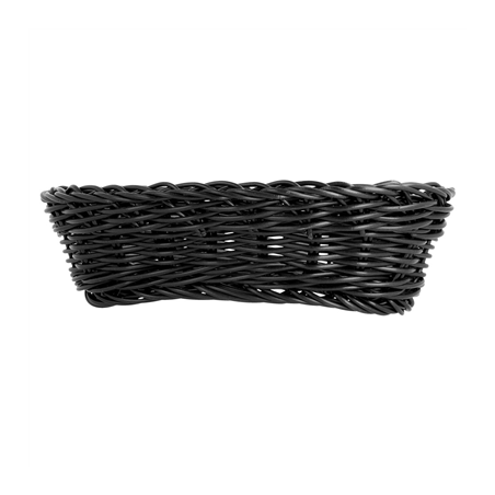CORBEILLES SIMILAIRE OSIER ALLONGÉES  23x9x8 CM NOIR PP (12 UNITÉ)