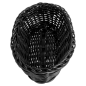 CORBEILLES SIMILAIRE OSIER ALLONGÉES  23x9x8 CM NOIR PP (12 UNITÉ)