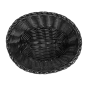 CORBEILLES SIMILAIRE OSIER OVALES  23x17x8 CM NOIR PP (12 UNITÉ)