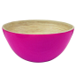 BOLS  Ø 25,5x12 CM FUCHSIA BAMBOU (1 UNITÉ)