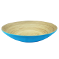 BOLS  Ø 30x9 CM TURQUOISE BAMBOU (1 UNITÉ)