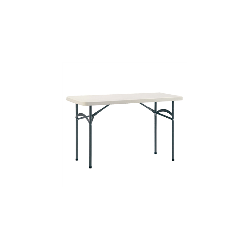 TABLE RECTANGULAIRE PLIABLE  183x76x74 CM BLANC PE (1 UNITÉ)