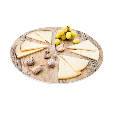 PLATEAUX RONDS 'ASAMI WARE'  Ø 43 x 0,4 CM COMPARAISON BOIS MÉLAMINE (3 UNITÉ)