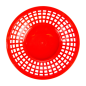 CORBEILLES RONDES  Ø 20x5 CM ROUGE PP (12 UNITÉ)
