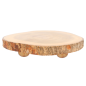 PLATEAUX PRÉSENTATION RONDES  Ø 23x3,5 CM NATUREL BOIS (6 UNITÉ)