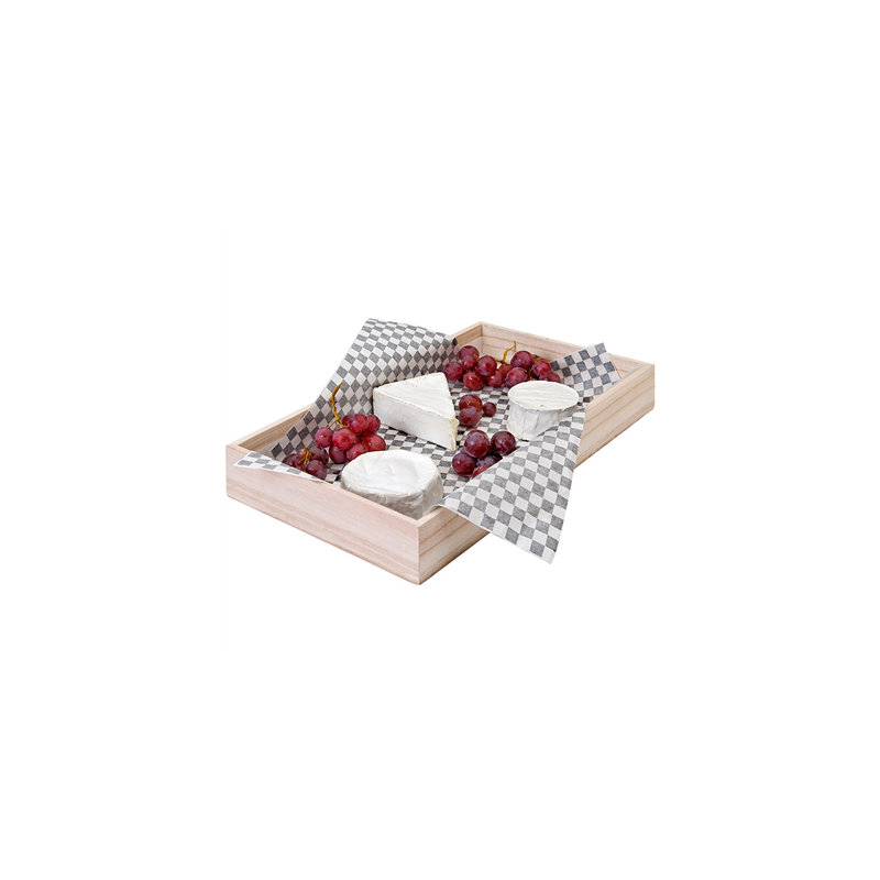 BOÎTE PRÉSENTATION BUFFET  60x40x7,5 CM NATUREL BOIS (1 UNITÉ)