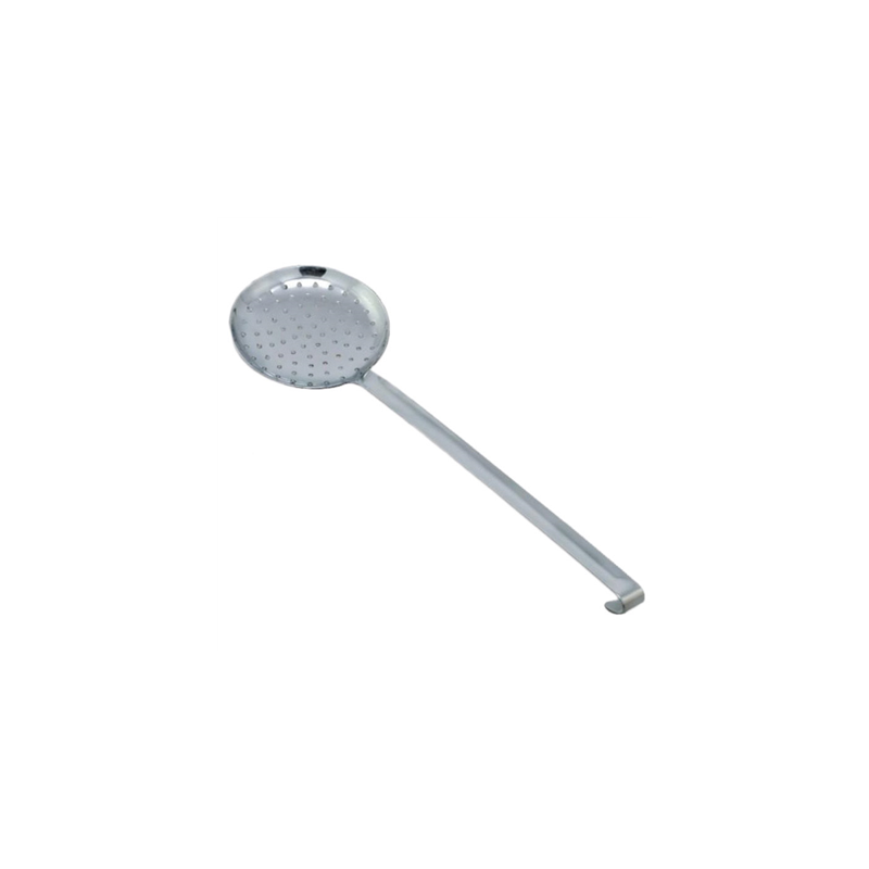 ÉCUMOIRE MONOBLOC  Ø 14x38 CM ARGENTE INOX (1 UNITÉ)