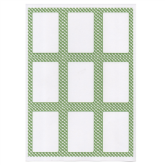 100 FEUILLES DIN A4 9 ÉTIQUETTES RECTANGULAIRES
