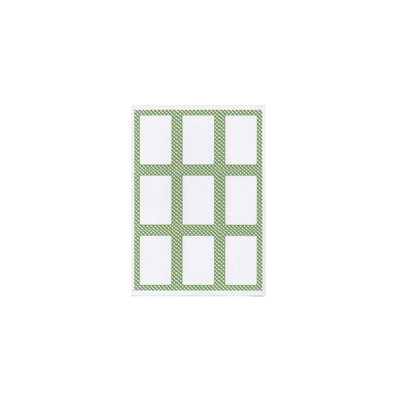 100 FEUILLES DIN A4 9 ÉTIQUETTES RECTANGULAIRES  6,3x9 CM BLANC PAPIER (1 UNITÉ)