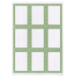 100 FEUILLES DIN A4 9 ÉTIQUETTES RECTANGULAIRES  6,3x9 CM BLANC PAPIER (1 UNITÉ)