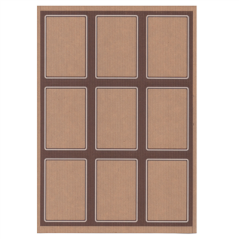 100 FEUILLES DIN A4 9 ÉTIQUETTES RECTANGULAIRES